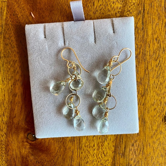 Aqua Earring and Necklace Set - Picture 5 of 7